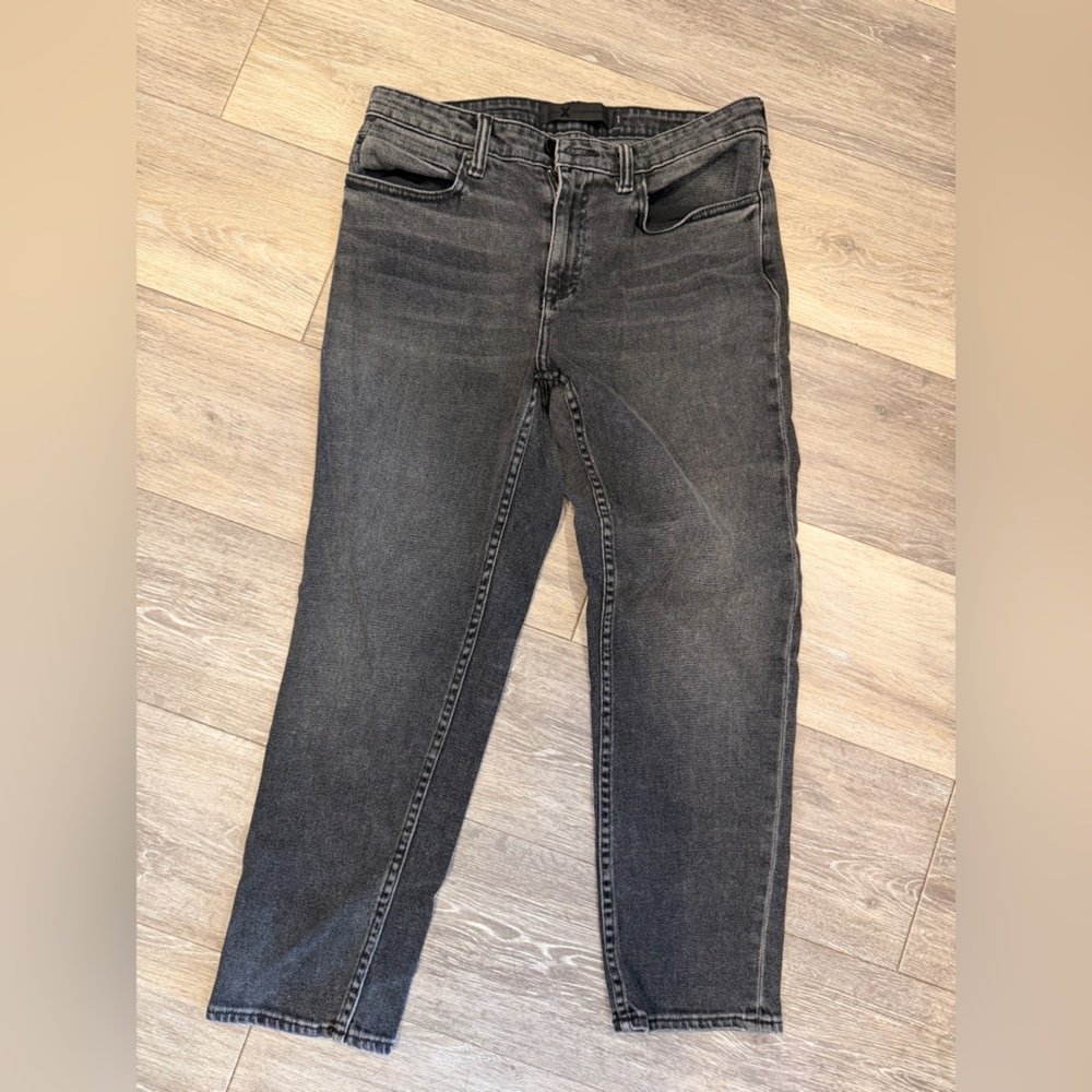 Alexander Wang Womens High Rise Ride Washed Black Straight Jeans 29
